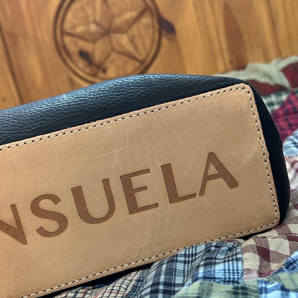 Consuela Black Tote with Multicolor Floral Embroidery - Picture 11 of 16